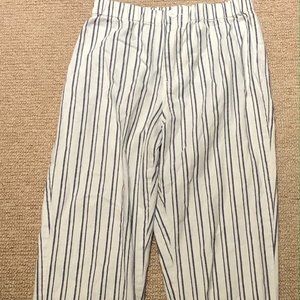 John Galt White and Blue striped pants